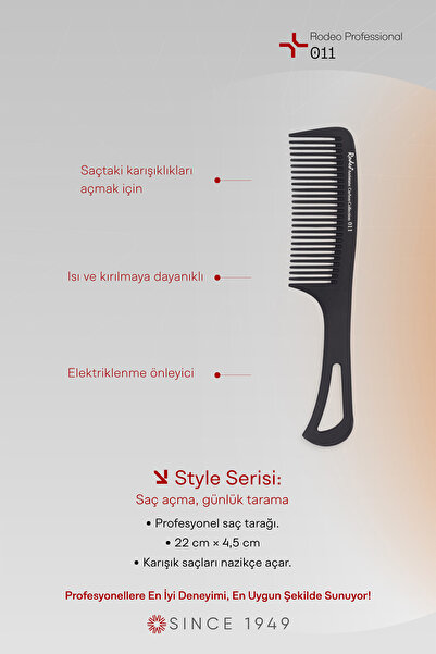 RODEO مجموعة ستايل 011 مشط كربون