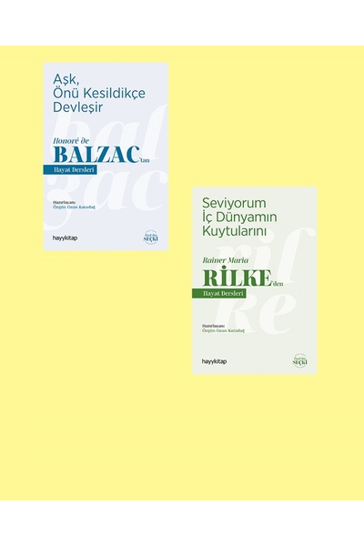 hayykitap Klasikler / Hayat Dersleri 2'li Set / Balzac - Rilke