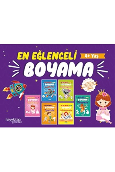 hayykitap En Eğlenceli Boyama Seti-6 Kitap Takım