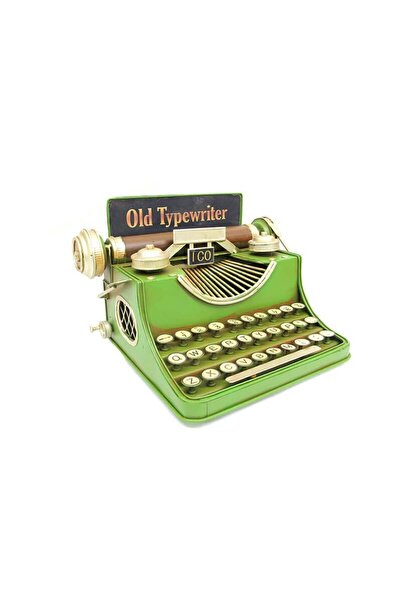 Mnk C0726 Μοντέλο Πράσινο Διακοσμητικό Μεταλλικό Μηχάνημα Τυπογραφίας Κουμπαράς