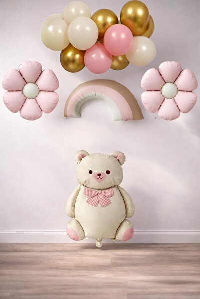 Patladı Gitti مجموعة احتفالات استحمام الطفل الرضيع بتصميم ديزي الرجعية