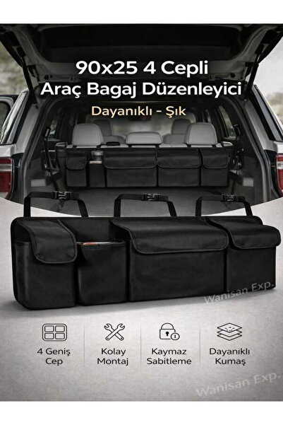 Ankaflex Oto Aksesuar Araba Oto Araç Içi Koltuk Arkası Asmalı Organizer Prati...