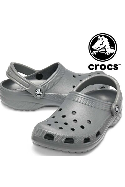 Crocs Klassische graue Unisex-Hausschuhe