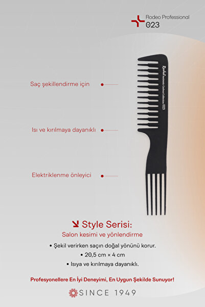 RODEO مشط احترافي من سلسلة 023 طراز 023