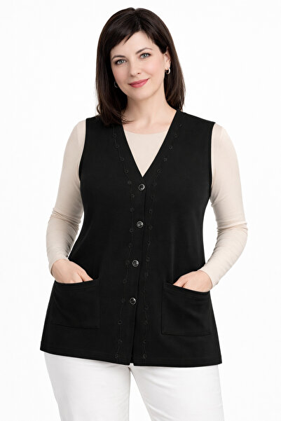 Mutlu City Жіночий жилет середнього віку та старше з щільної тканини, тонкий ...