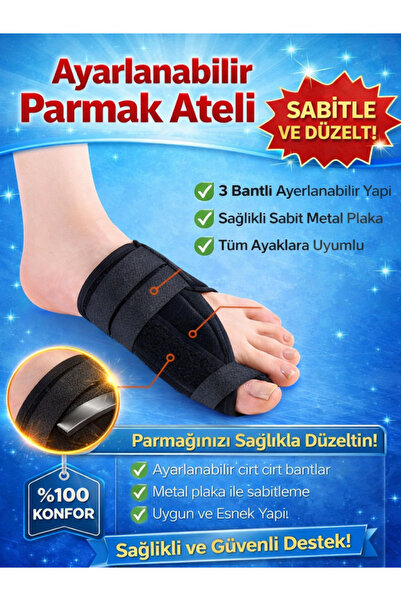 Ankaflex 1 Pair Big Toe Splint Medical Orthopedic Hallux Valgus Night Splint ...