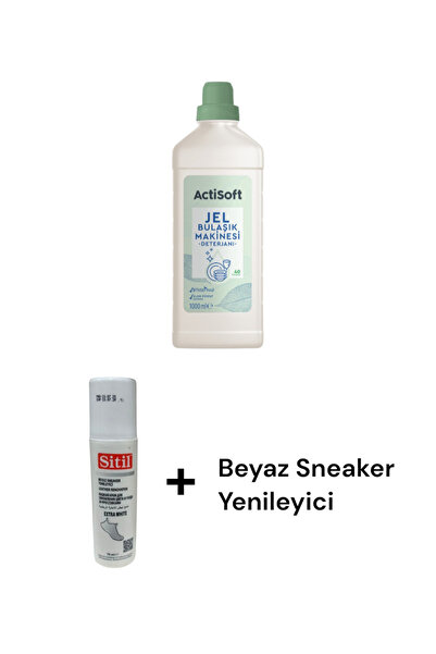 KMS HOME Actisoft Bitkisel Özlü Jel Bulaşık Makinesi Deterjanı 40 Yıkama 1000 ml