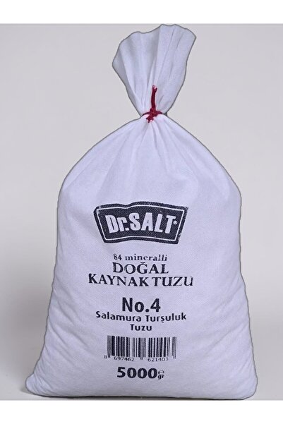 Dr.Salt 84 Mineralli Doğal Kaynak Tuzu Kristal No.4 Bez Paket - 5000 Gr. - 5 Kg.