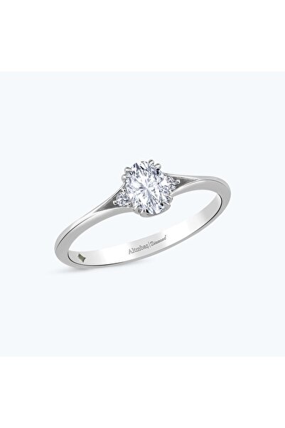 Altınbaş Pırlanta Oval Tektaş Yüzük