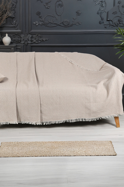 Virdis Home Pamuklu Koltuk Örtüsü 170x210 cm Tekli&Üçlü Koltuk,Çekyat ve Berj...
