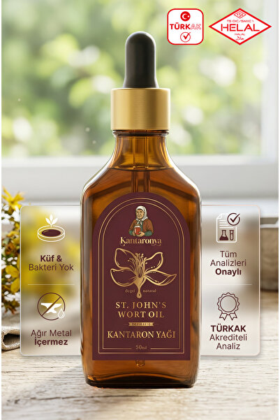 Kantaronya Soğuk Sıkım Orjinal Kantaron Yağı 50 ml Cilt Bakım Yara Yanık Destek