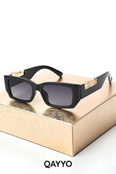 QAYYO Accessories نظارات شمسية بانثر فينتاج سوداء للجنسين Uv400