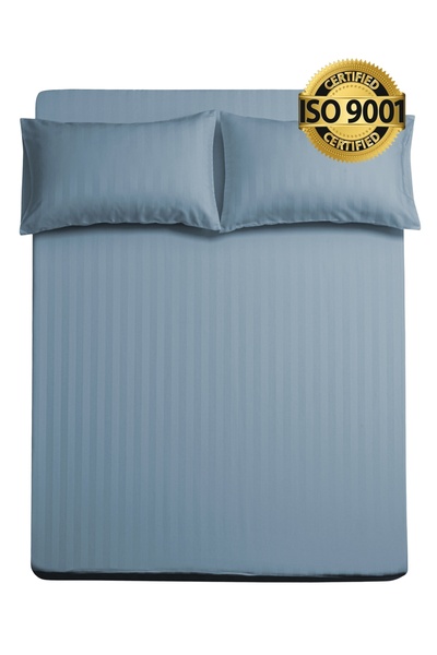 Master Home Textile طقم ملاءات كوين من الألياف الدقيقة، مقاس كوين، 3 قطع، تصم...