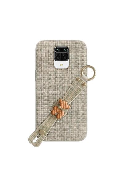 Zebana Redmi Note 9 Pro Compatible Case Teddy Silicone Case Beige