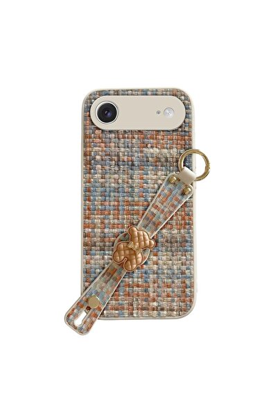 Zebana Apple iPhone 17 Air Uyumlu Kılıf Teddy Silikon Kılıf Turuncu