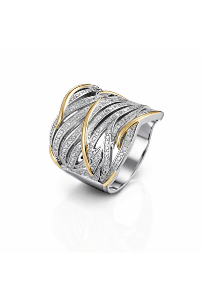 Pursehuit Inel argintiu, cu pietre de zirconiu, Joel C28 - 6 (circumferință: ...