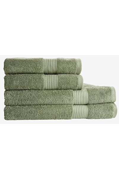 RootRise Karlstad Gold Face Towel Karlstad 50X100 Army Green Kronborg