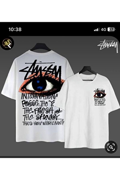 classy moda Υπερμεγέθη λευκό μπλουζάκι unisex με στάμπα, άνετη εφαρμογή, καθη...