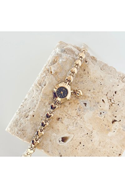 Vesce Atelier Heart Cord Charm Watch Navy Blue