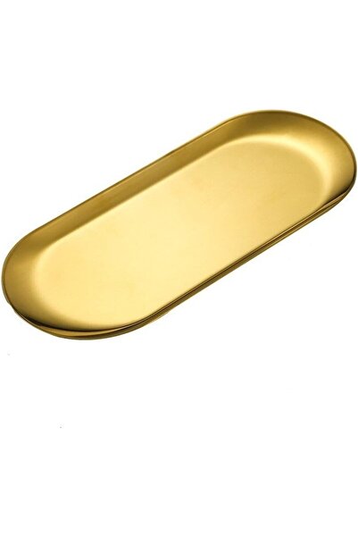 Roomlyne Stainless Steel Gold Dining Plate Dessert Plate Nut Fruit Cake Tray ...