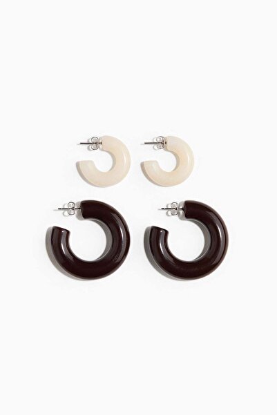 H&M 2-pack hoop earrings