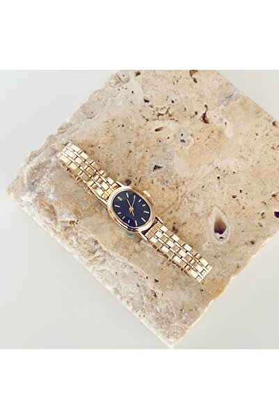 Vesce Atelier Mashhi Gold Watch Navy Blue