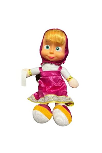 OEM Μουσική κούκλα Μάσα, Πελούς, 28 εκ., ροζ