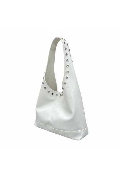 DEZ STORE Vintage Style Studded Black Women's Shoes Bag