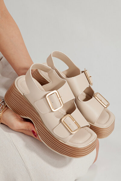 Mamito Ayakkabı K-92 Dual Band Buckle Detail Sandals