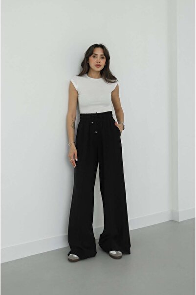 Havoş Black Dawn Elastic Waist Pocketed Pants