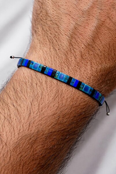 Atölye Olcay Eser Tila Men's Bracelet – Adjustable, Stylish, and Minimalist D...
