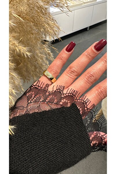 GLARE JEWELRY CO خاتم ستانلس ستيل قابل للتعديل من طراز نجمة الشمال مرصع بحجر ...