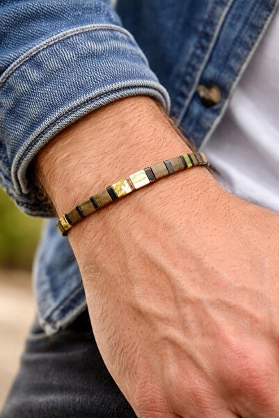 Atölye Olcay Eser Tila Men's Bracelet – Adjustable, Stylish, and Minimalist D...