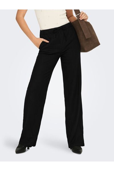 ONLY Hose ONLGOA Gerade geschnitten Leinen Hose