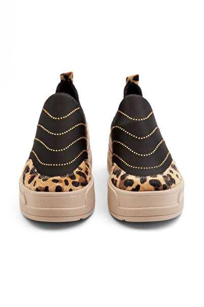 Mamito Ayakkabı MDL 786 Pantofi sport leopard cu detalii de piatră