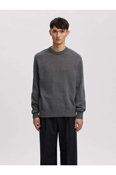 ANNARITA N Pullover mit Rundhalsausschnitt Baumwoll