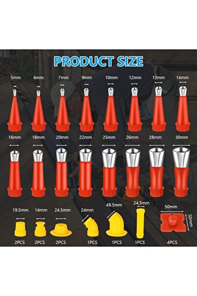 Lucmark Set of 33 sealing tools, Lucmark, Stainless steel/Silicone/Pvc, Unive...