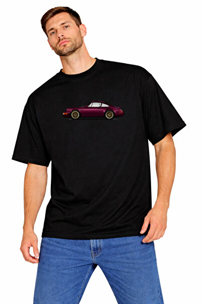 CAMBLYS Unisex Men's Car Front Anti Social Back Printed Oversize Thick Fabric...