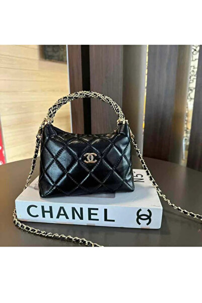 Chanél Women’s Quilted Waxed lambskin Lambskin Chain Top Handle Bag In Gold H...