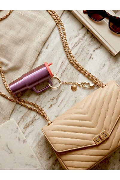 Dumledo مرطب شفاه مع حاوية أحمر الشفاه ستان تامبلر ميتاليك حقيبة تشارم و سلسل...