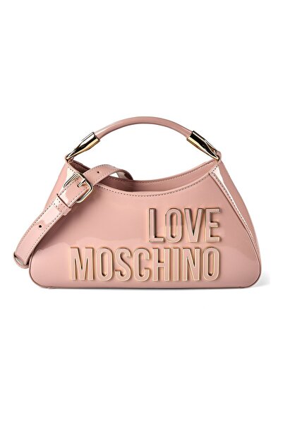 Love Moschino Enameled Logo Handtasche 27 cm
