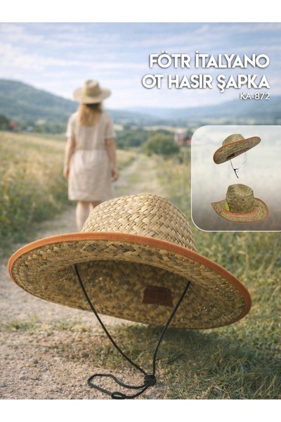 İtalyano Italian-Fedor Grass Straw Hat