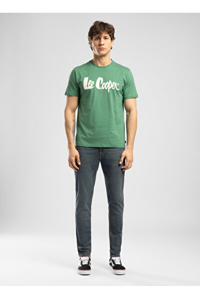 Lee Cooper Πράσινο ανδρικό μπλουζάκι κανονικής εφαρμογής 262 LCM 242004 LONDO...