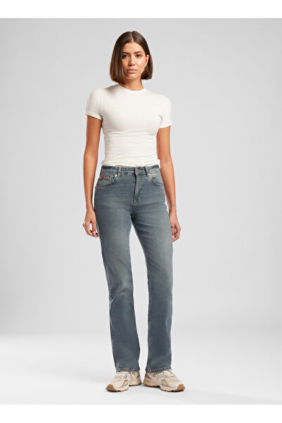 Lee Cooper Pantaloni din denim pentru femei, albastru-verde 262 LCF 121013 NE...