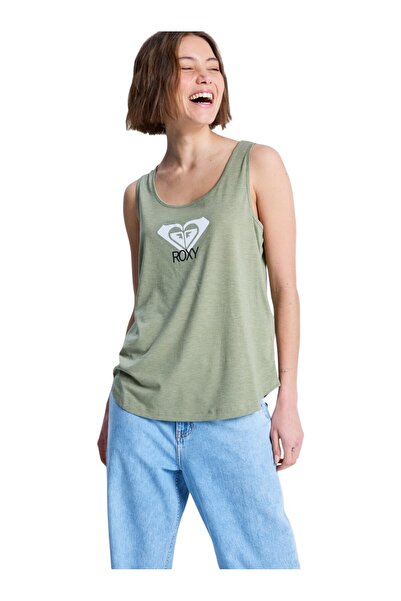 Roxy قميص نسائي أخضر من نوع Surfclassic Tan Atlet Erjzt06092-gld0