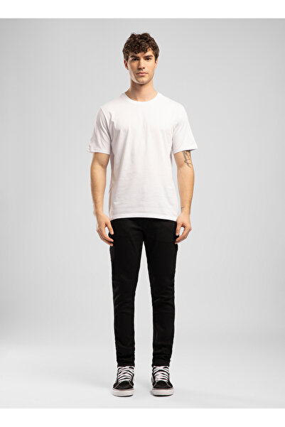 Lee Cooper Tricou alb pentru bărbați, croială normală 262 LCM 242001 BASELO B...
