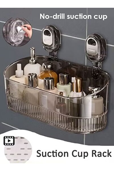 Generic Suction Cup Rack Shower Caddy Wall-Mounted Storage Rack Bathroom Show...