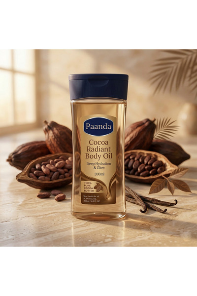 Paanda Cocoa Radiant Body Oil 200ml Deep Hydration & Glow