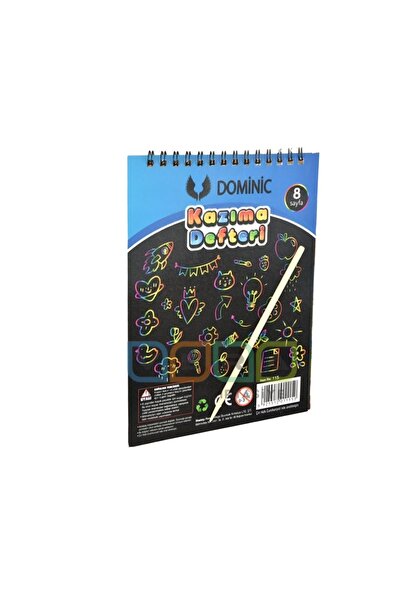 Dominic Çocuklar İçin Sihirli Kazıma Defteri + Kalem