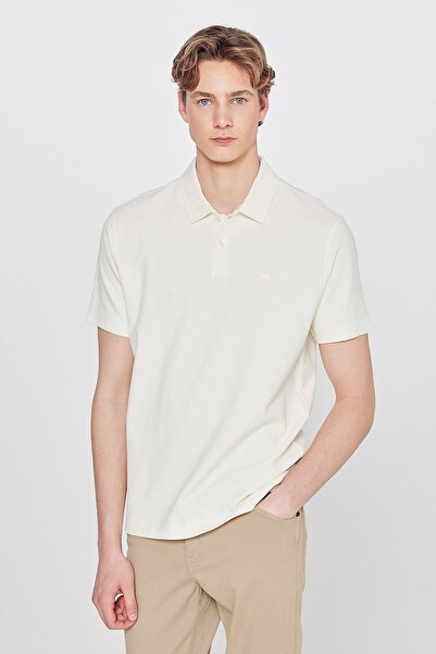 WRANGLER 100% Βαμβακερό T-shirt με κανονική εφαρμογή και λαιμόκοψη πόλο